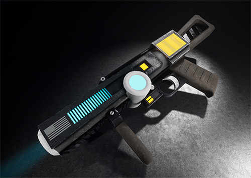 Sci-Fi style grenade launcher