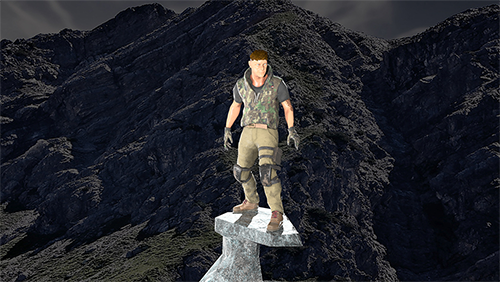 3D Action Adventure character